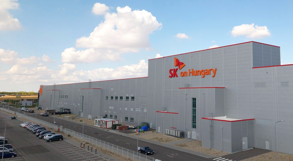 SK On Hungary's Iváncsa plant in Fejér County, Hungary, which earned Ford Q1 certification