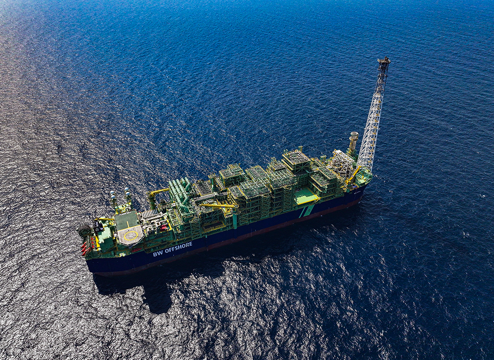 FPSO on location in the Timor Sea, 285 km northwest of Darwin, processing and separating gas and condensate