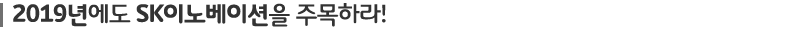2019년에도 SK이노베이션을 주목하라