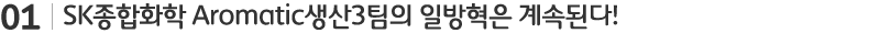 SK종합화학 Aromatic생산3팀의 일방혁은 계속된다!