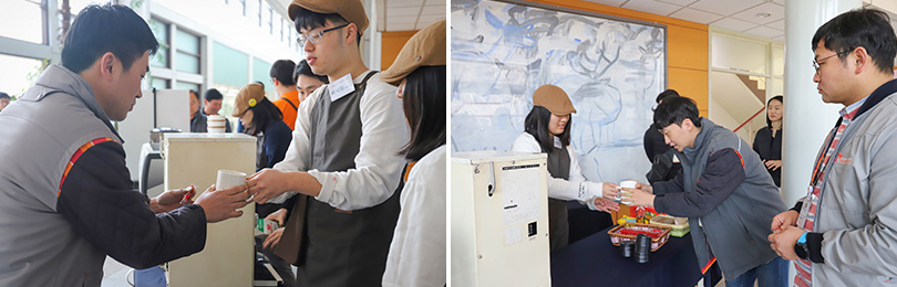 커피나눔행사를 찾은 SK이노베이션 임직원