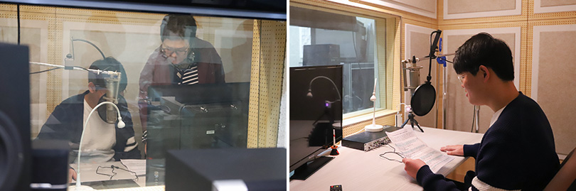 정민재 수료생 녹음현장