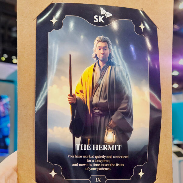 포춘텔러 머신에서 인쇄한 타로 카드