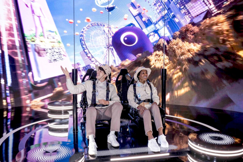 CES 2024 SK WONDERLAND매직카펫의 모습(출처: SKT)