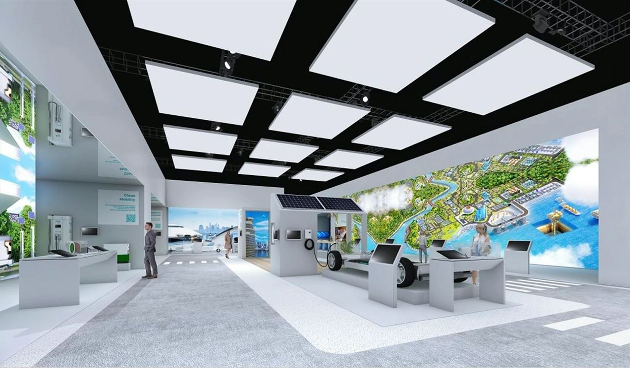 5~8일(현지시간) 미국 라스베이거스에서 열리는 ‘CES 2023’ SK관 내부 조감도