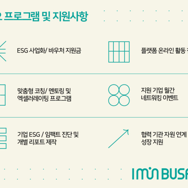 아임인부산 주요 프로그램 및 지원사항