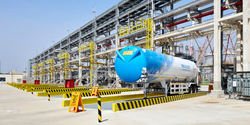 인천 액화수소플랜트 출하설비 전경