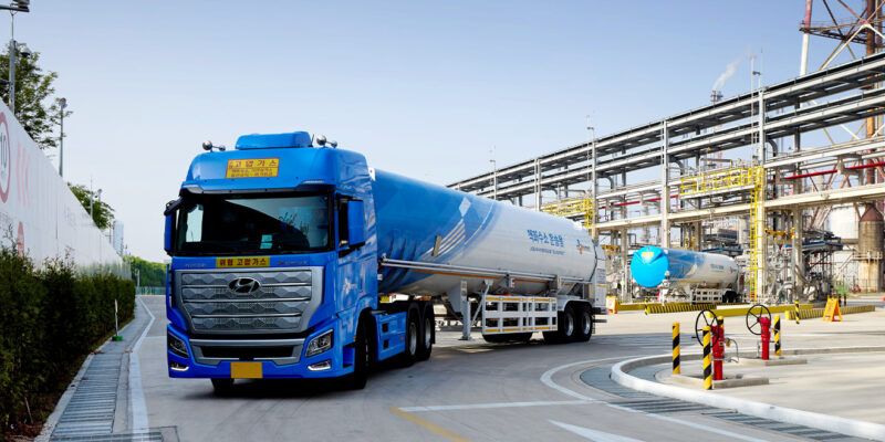 인천 액화수소플랜트 액화수소 출하 모습