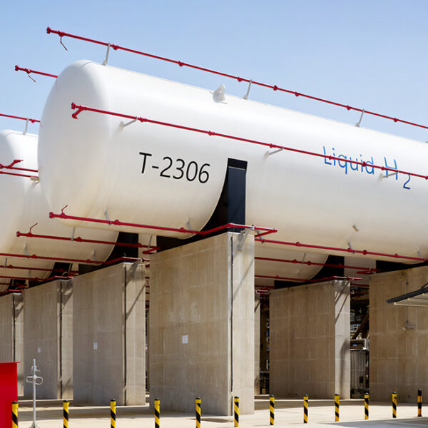 인천 액화수소플랜트 내 저장설비 모습