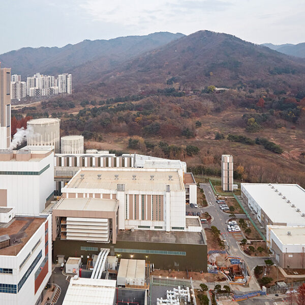 위례열병합발전소의 전경