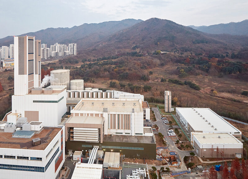 위례열병합발전소의 전경