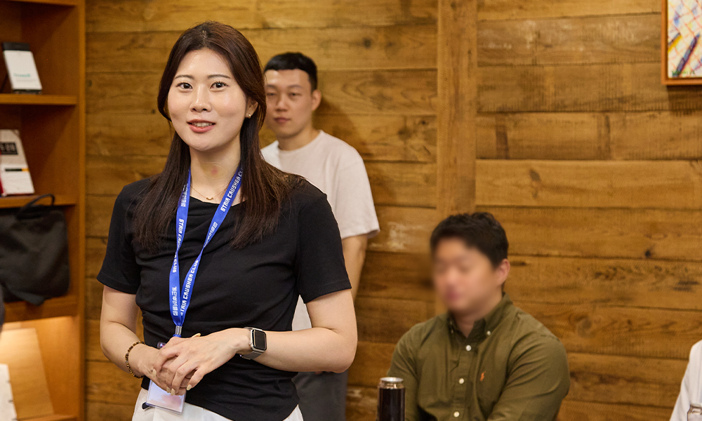 9월 18일 오후, ‘나눔메이트’ 참가자들이 자기 소개와 아이스브레이킹 활동을 하고 있다.